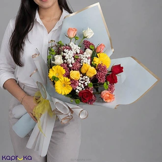 Rainbow Blossom Bouquet Buy Flower Delivery Online for specialGifts