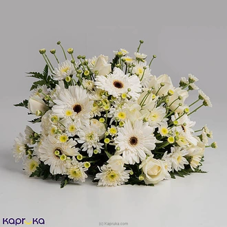 White Serenity Casket Spray For Funeral Buy Flower Delivery Online for specialGifts
