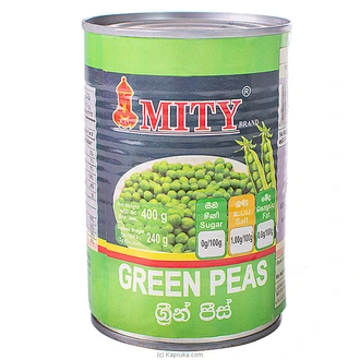 Mity Green Peas Tin 397g - Edinborough Buy Mity Online for specialGifts