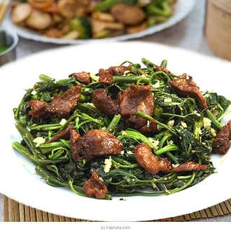 Kangkung With Beef - 110 - Dishes  Online for none