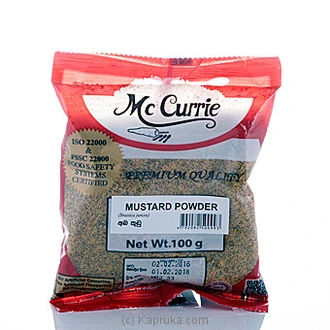 Mc Currie Mustard Powder 100g - Spices And Seasoning  Online for none