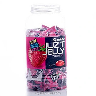 Alpenliebe Juzt Jelly Strawberry 3.7g 180 Pcs Jar - Snacks And S  Online for none
