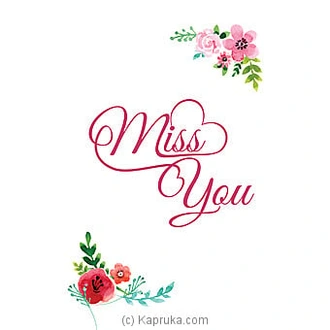 Miss You Card Buy Greeting Cards Online for specialGifts