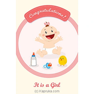 New Born Greeting Card  Online for none