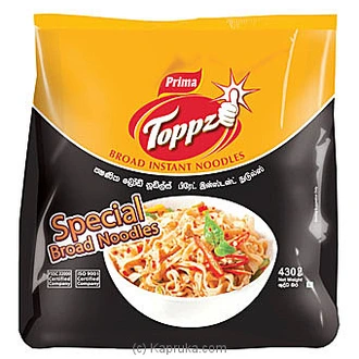 Prima Toppz  Broad Instant Noodles 430g Buy Prima Online for specialGifts
