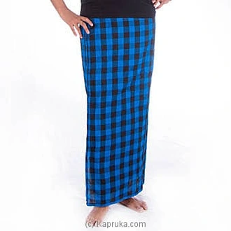 Black And Blue Lungi  Online for none