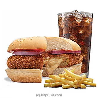 Chilli Chicken Cheese Burger  Meal  Online for specialGifts