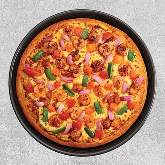 Supreme - Hot Garlic Prawns - Pan Pizza  Online for none