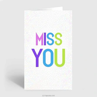 Miss You Greeting Card Buy Greeting Cards Online for specialGifts