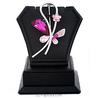 Glamorous Purple Saree Brooch at Kapruka Online