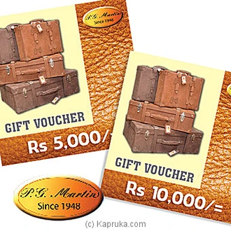 P.G. Martin Gift Voucher Buy P.G MARTIN Online for specialGifts