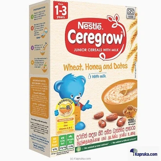 Nestln#233; CEREGROW Wheat, Honey And Dates, 200g (1-3 Years) -  Online for none
