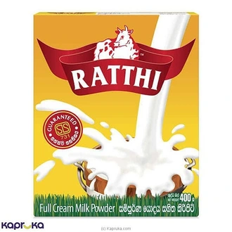 Ratthi Full Cream Milk Powder - 400g - Raththi - Dairy Products  Online for none