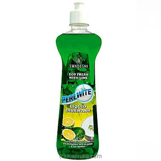 Perlwite Liquid Dishwash - Echo Fresh With Lime - 475ml - Swades  Online for none