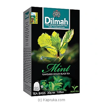 Dilmah mint flavoured black tea bags (1.5g/20bags) - beverages  Online for none