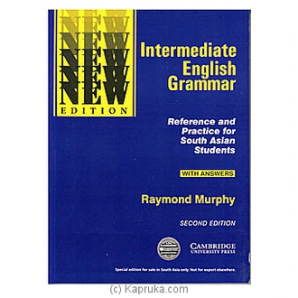 Intermediate English Grammar- Second Edition-(MDG) Buy M D Gunasena Online for specialGifts