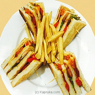 Club Sandwich - Vegetable With Cheese - Club Sandwich  Online for none