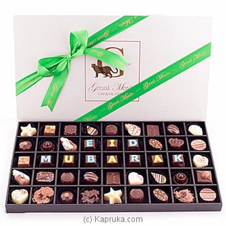 `EID MUBARAK` 45 Piece Chocolate Box (GMC) Buy GMC Online for specialGifts