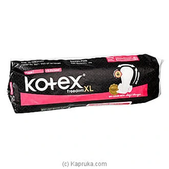 Kotex- Freedom XL Dry Cover With Soft Wings - 7pads at Kapruka Online
