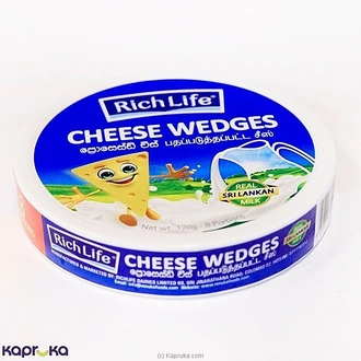 Rich Life Cheese Wedges 8 Portion-120g Buy Online Grocery Online for specialGifts