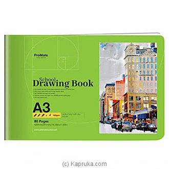 Promate Drawing Book 80P A3 (MDG)  Online for none