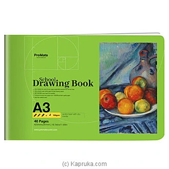 Promate A3 Drawing Book-40 Pgs  Online for none