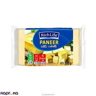 Rich Life Paneer Cheese -200g Buy Richlife Online for specialGifts