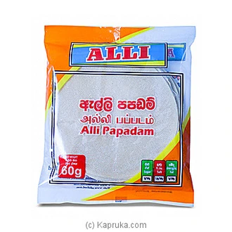 Alli Papadam 60g - Specialty Foods  Online for none