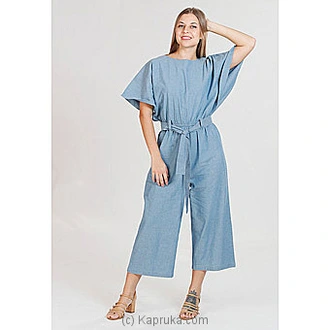 Chambray Romper With Belt MR 003 at Kapruka Online
