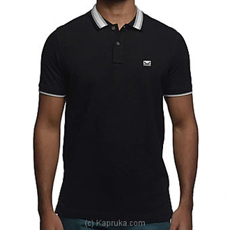Men's Slim Fit Urban Polo T- Shirt Black at Kapruka Online