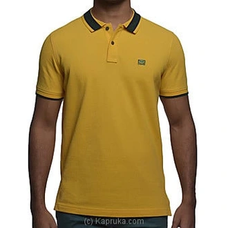 Men's Slim Fit Urban Polo T- Shirt Gold Bugle at Kapruka Online