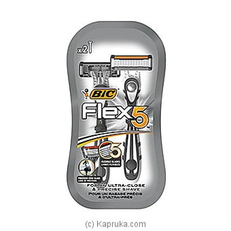 BIC Flex 5 - Pack Of 2 Razors - Cleansers  Online for none