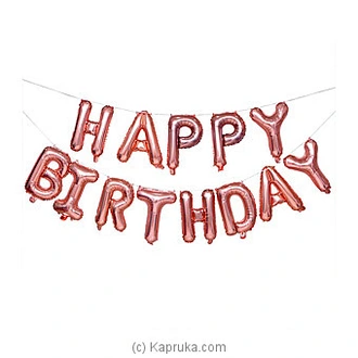 Happy Birthday Pink Balloons, Aluminum Foil Banner Balloons For Birthday Party Decorations - 16` Buy balloon Online for specialGifts