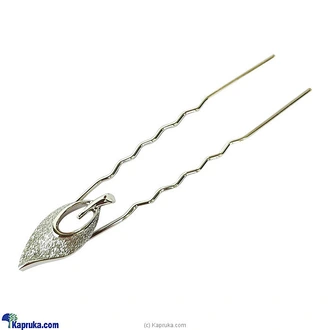 Silver Leaf Style Hair Pin - Sri Lankan Kandyan Bridal Wear Hair  Online for none
