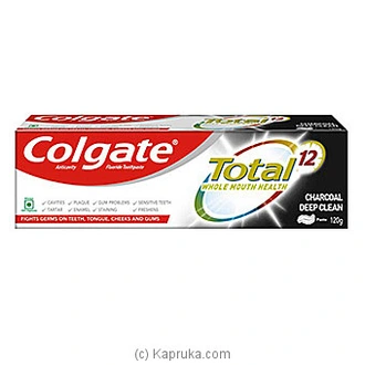 COLGATE TOTAL CHARCOAL Toothpaste 120G - Cleansers  Online for none