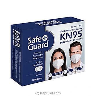 SAFE GUARD KN95 4 LAYER FACE MASKS 10`S - Wellness  Online for none