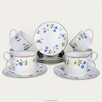 Dankotuwa Blue Rose 12 Pieces Tea Set Buy Dankotuwa Online for specialGifts