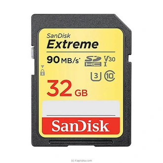 Sandisk SDHC Memory Card (32gb-90speed) - Gold  Online for none