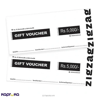 Zigzag Gift Vouchers  Online for none
