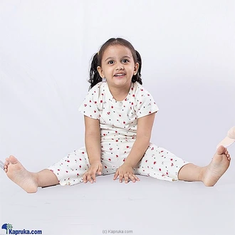 Red Floral Pijama Set  Online for none