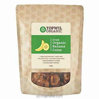 Topwil Organic Dried Banana Coins 200g - Snacks And Sweets  Online for none