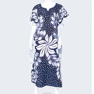 Dark Blue Mixed Kaftan  Online for none