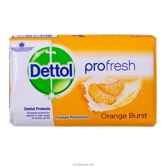 Dettol Orange Burst Soap-70g - Cleansers  Online for none