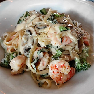 Asylum Creamy Fettucine Alfredo - Prawn  Online for none