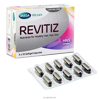 Revitiz Nutrients For Healthy Hair, Nail,skin - 3x10 Softgel Cap  Online for none