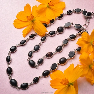 Chamathka Aurora S925 Silver Onyx Necklace at Kapruka Online