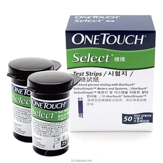 Onetouch Select Test Strips | Pack Of 50 Strips | Blood Sugar Te  Online for none