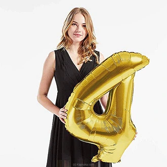 40 Inch Birthday Foil Balloon Number 4, Helium Balloon, Party De  Online for none