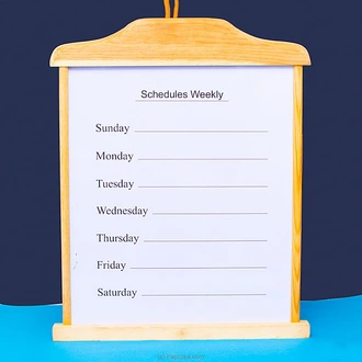 2 In 1 Wooden Schedule Board- organizer - Gift for Boss, Gift for Him , Gift For Her Buy childrens Online for specialGifts