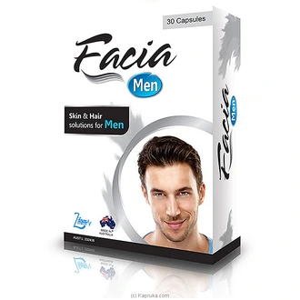 FACIA Men 30 Capsules - For Him - Skin And Hair Solutions For Me  Online for none
